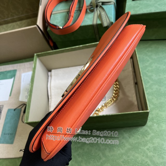 Gucci專櫃古馳最新款Blondie互扣腋下包鏈條女包 jh2307型號 ：699268